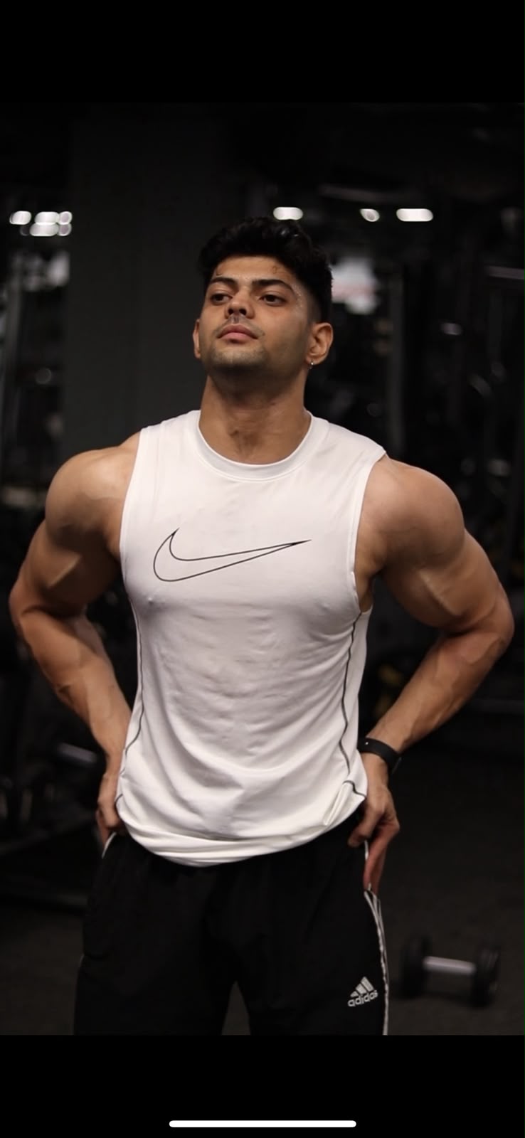 Ritik training in the gym